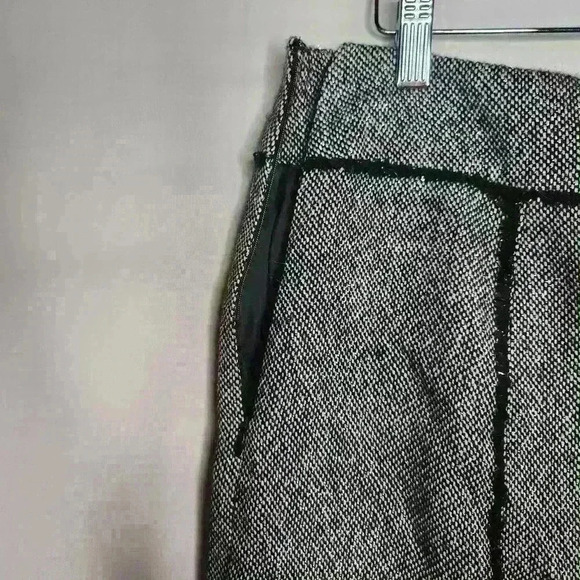 Merona women's metallic black and gray knee length skirt wool blend size 8 - Picture 3 of 7